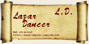Lazar Dancer vizit kartica